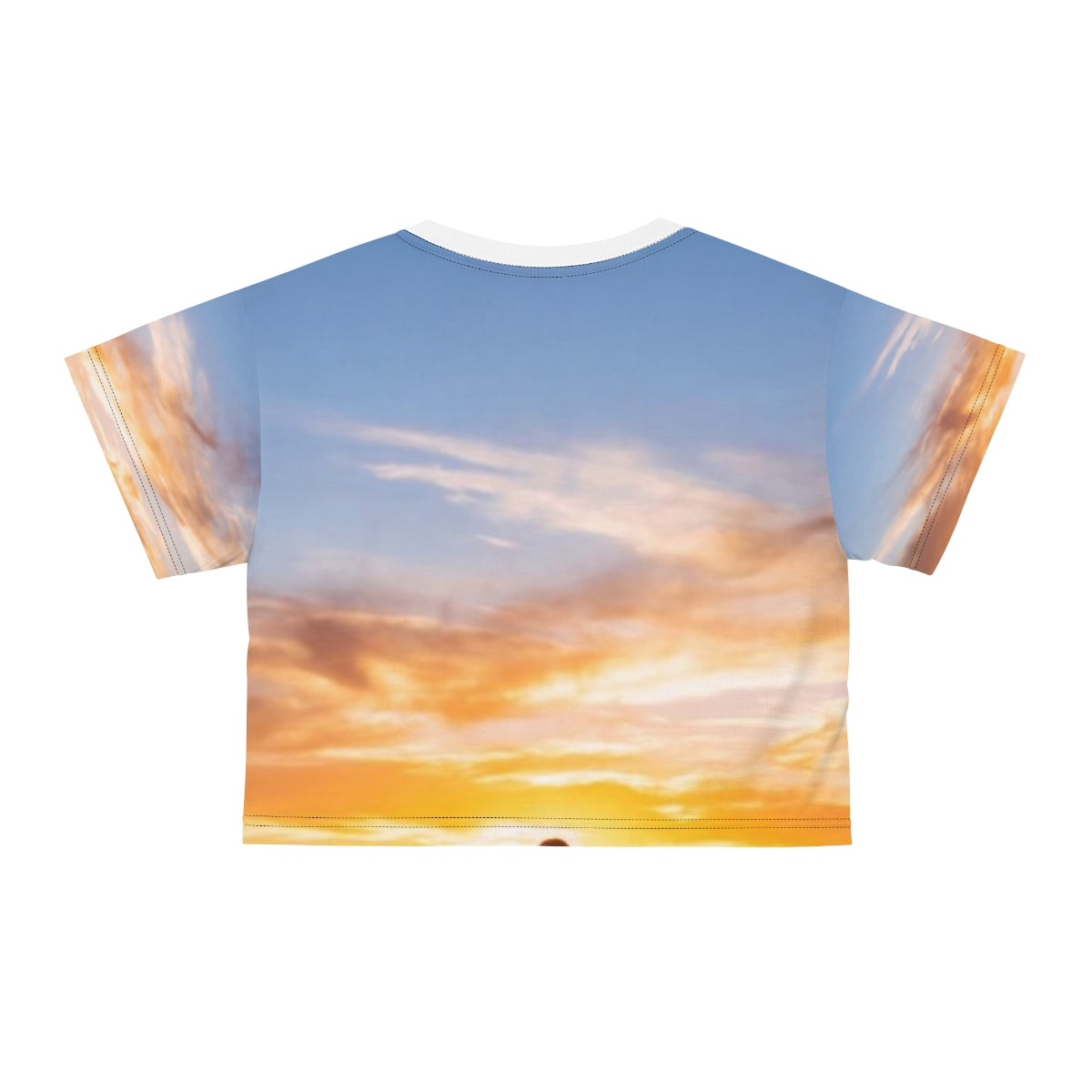 Crop Tee - Golden Hour Mountain | Echovira Gallery