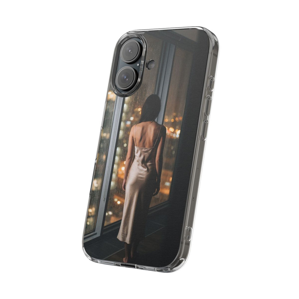 Clear Impact-Resistant Cases - Clear Phone Case - Rainy Mood...