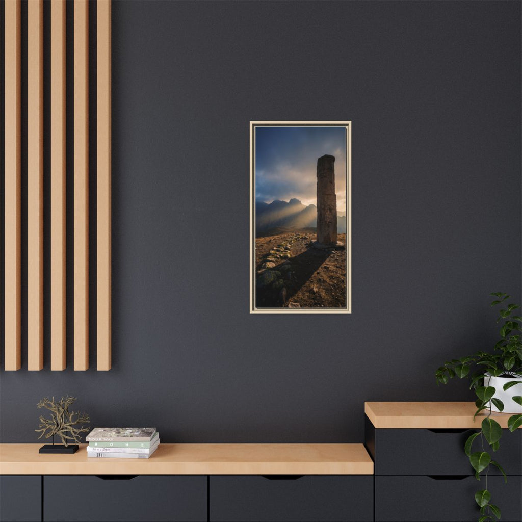 Framed Matte Canvas - Sun Peak