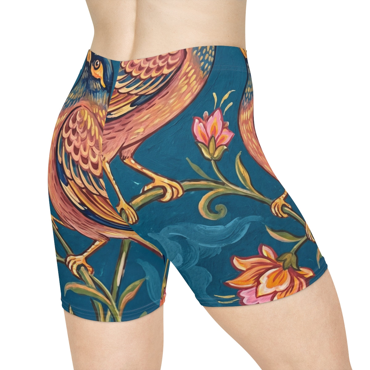 Persian Songbirds Women's Biker Shorts