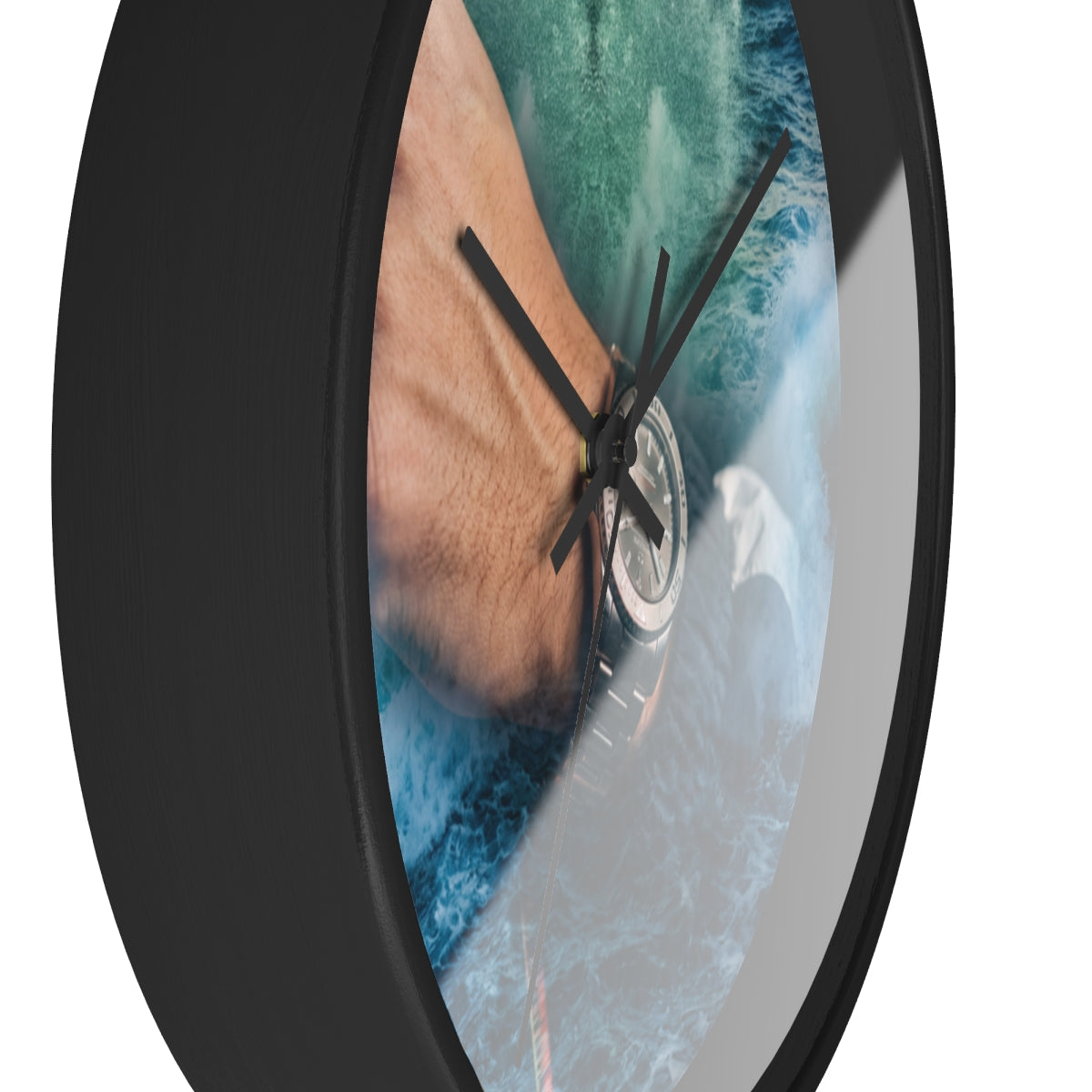 Wall Clock - Ocean Chronometer Waves | Echovira Gallery