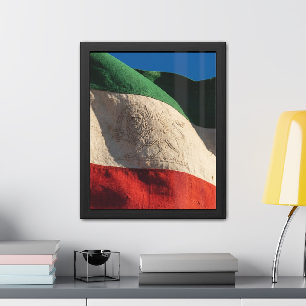 Framed Wall Art - Heritage Flag — Portrait