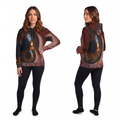 Athletic Hoodie - Amber Iris Reflection Fine Art Print |...