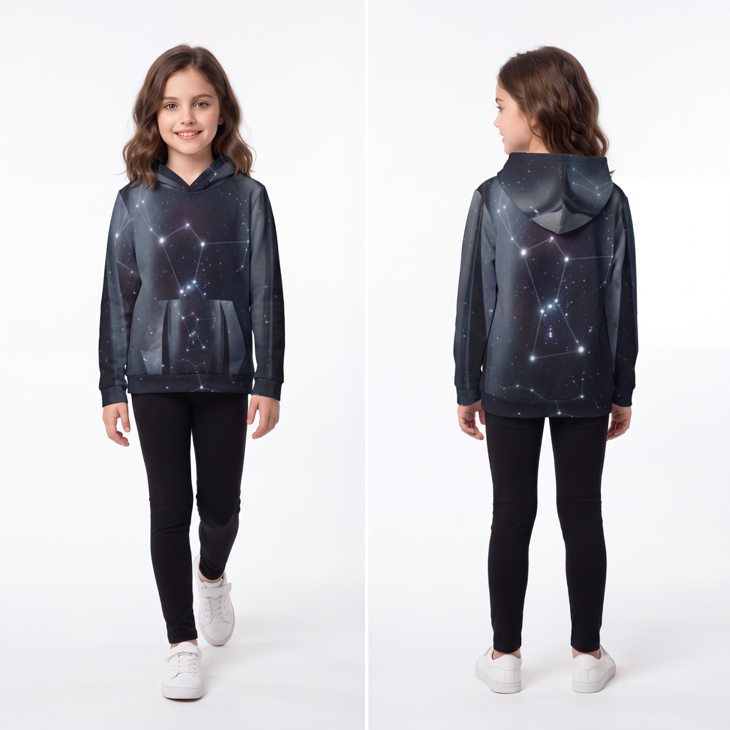 Children's Hoodie - Starry Explorer | Echovira Gallery