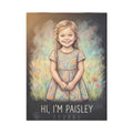 Toddler Blanket - Little Paisley Meadow Portrait Art |...