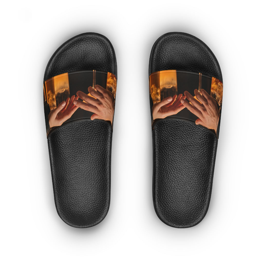 Women's Slide Sandals - Speakeasy Amber Glow Slides |...