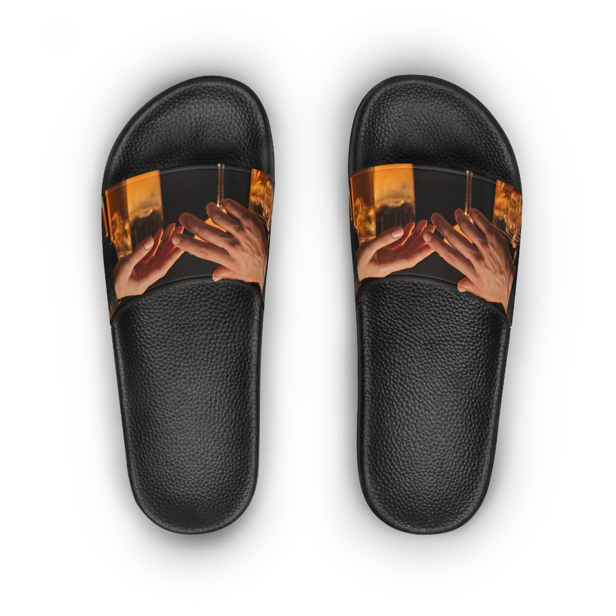 Women's Slide Sandals - Speakeasy Amber Glow Slides |...