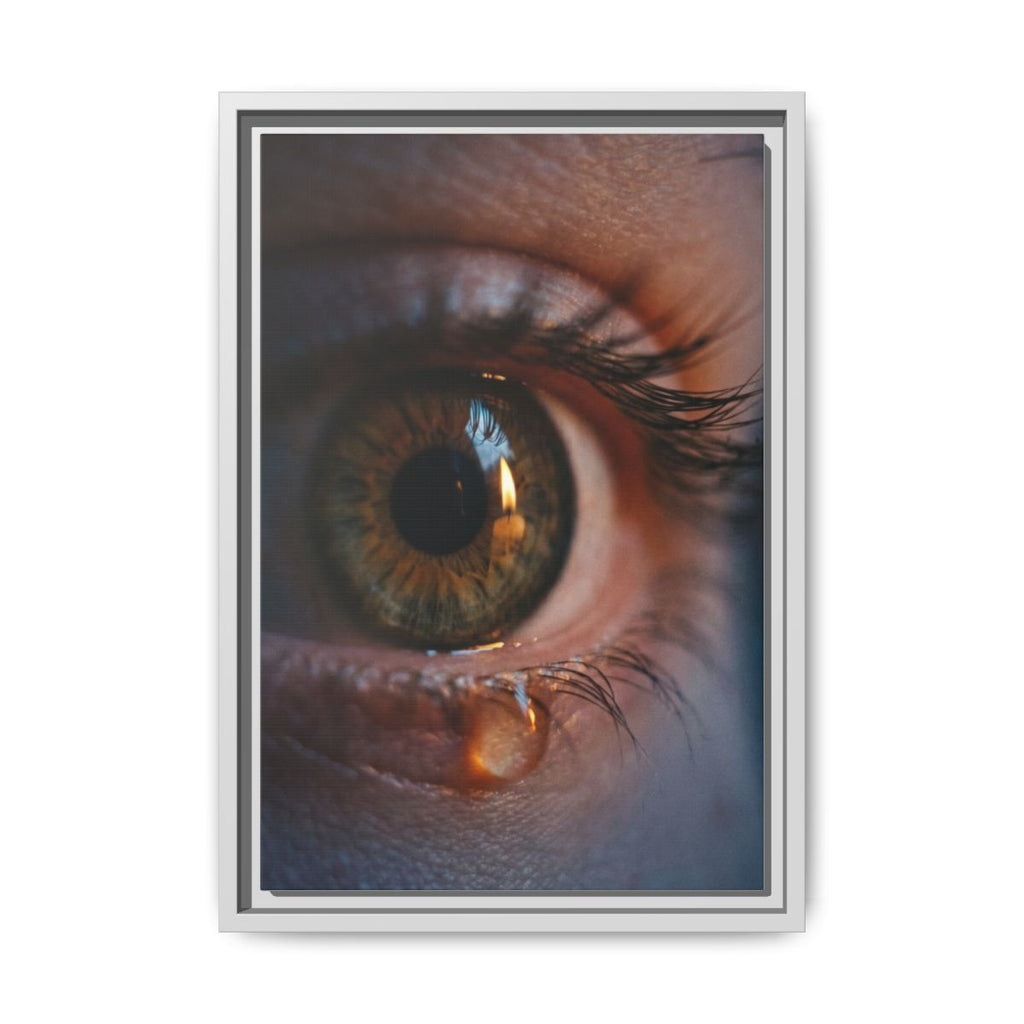Matte Canvas, Framed - Luminous Tear