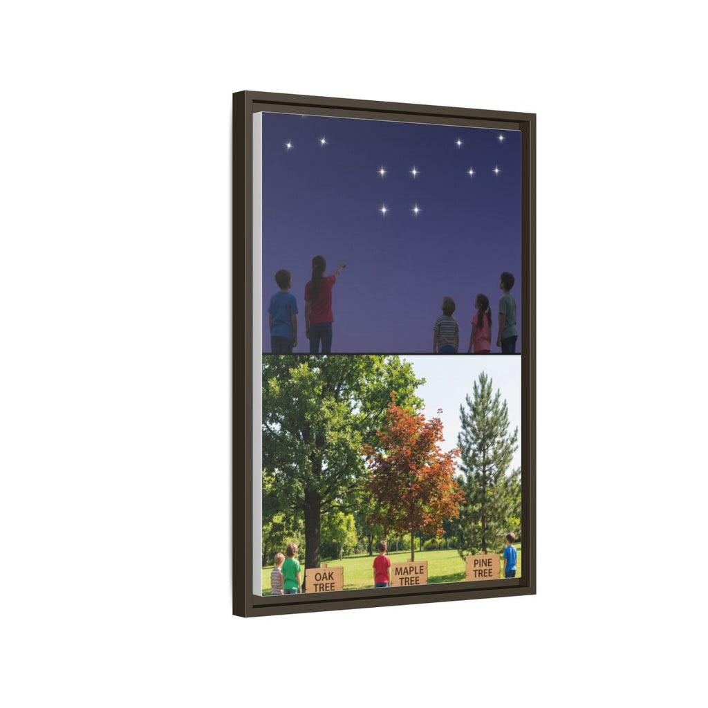 Framed Matte Canvas - Discovery — Espresso / 1.25"
