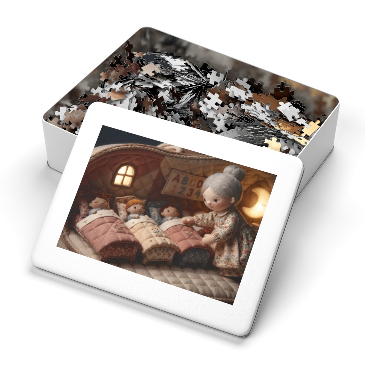 Jigsaw Puzzle with Tin - Bedtime Story (30, 110, 252, 500......