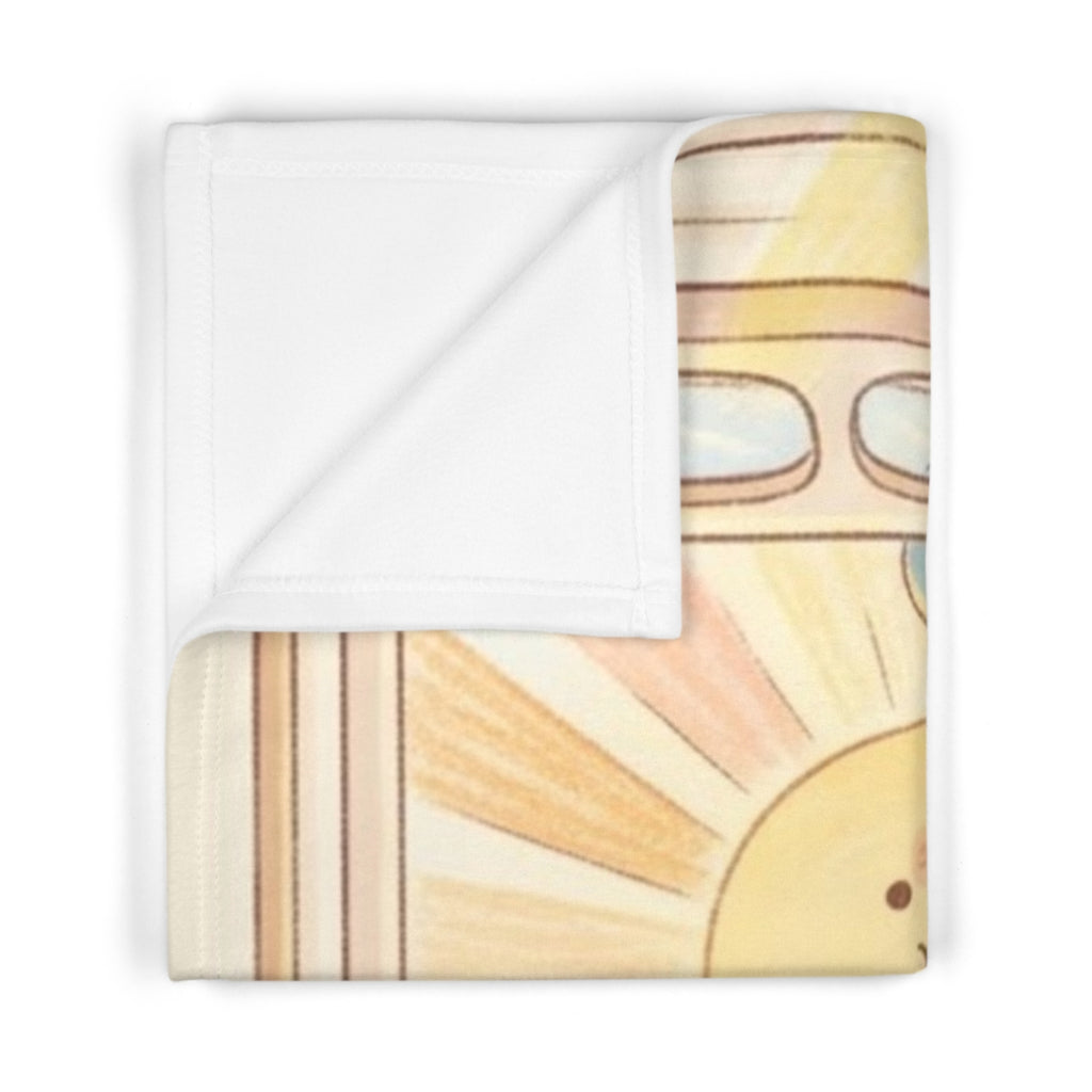 Soft Fleece Baby Blanket - Golden Sunshine Nursery Art Print...