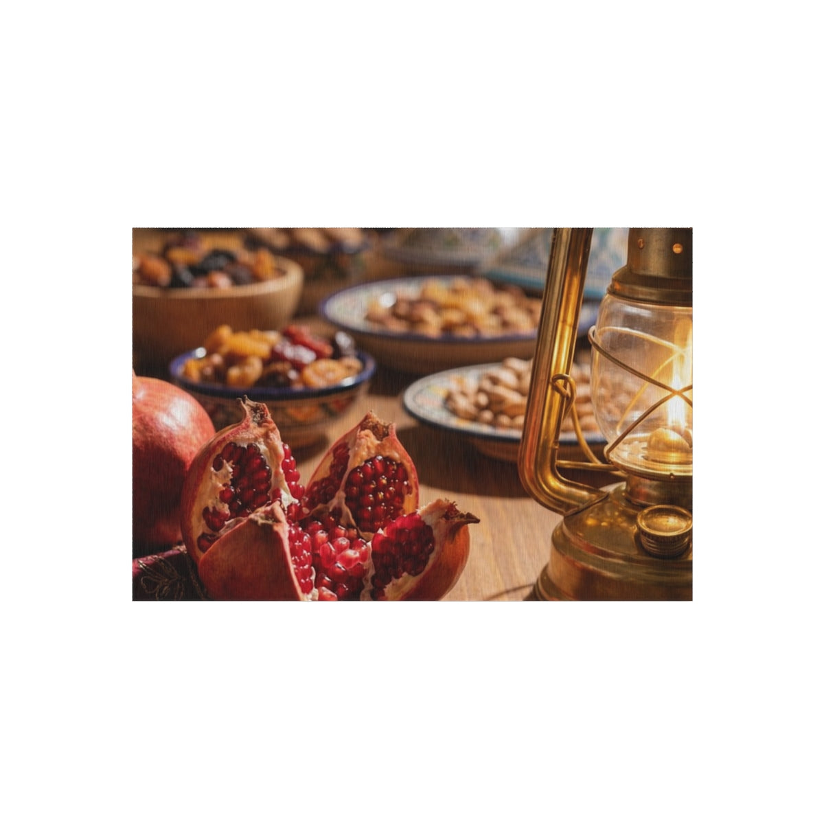 Outdoor Rug - Warm Sunset Feast | Echovira Gallery