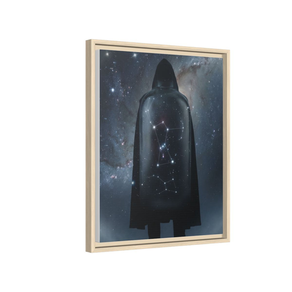 Framed Matte Canvas - Cosmic Sentinel — Natural / 1.25" (8×10, 9×12, 11×14, 12×16, 10×20, 12×18, 16×20, 16×24, 12×36, 18×24, 20×24, 16×32, 20×30, 24×30, 16×48, 24×32, 24×36, 24×48, 20×60, 30×40, 32×48, 30×60 & 40×60)
