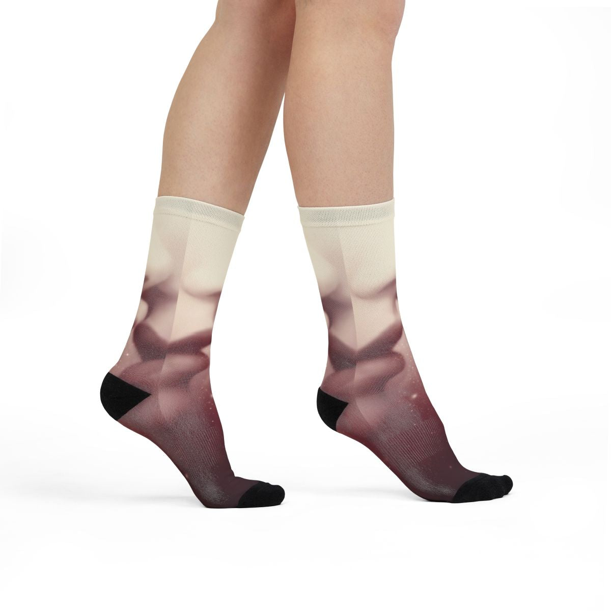 Sublimation Crew Socks - Ethereal Kiss Romantic Aesthetic......