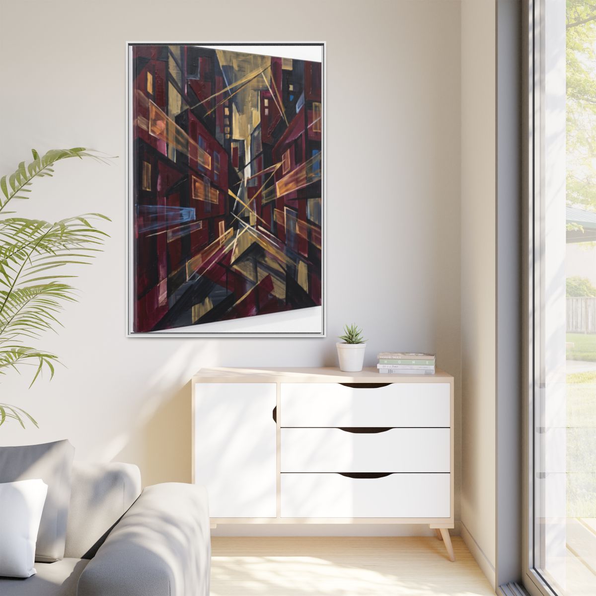 Framed Matte Canvas - Urban Perspective (8×10, 9×12, 11×14...