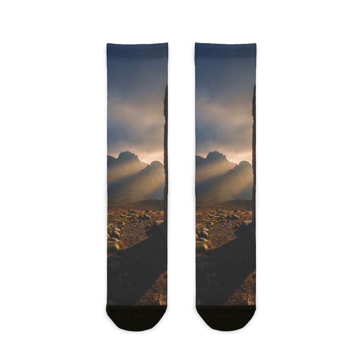 Crew Socks - Heritage Stone Carving