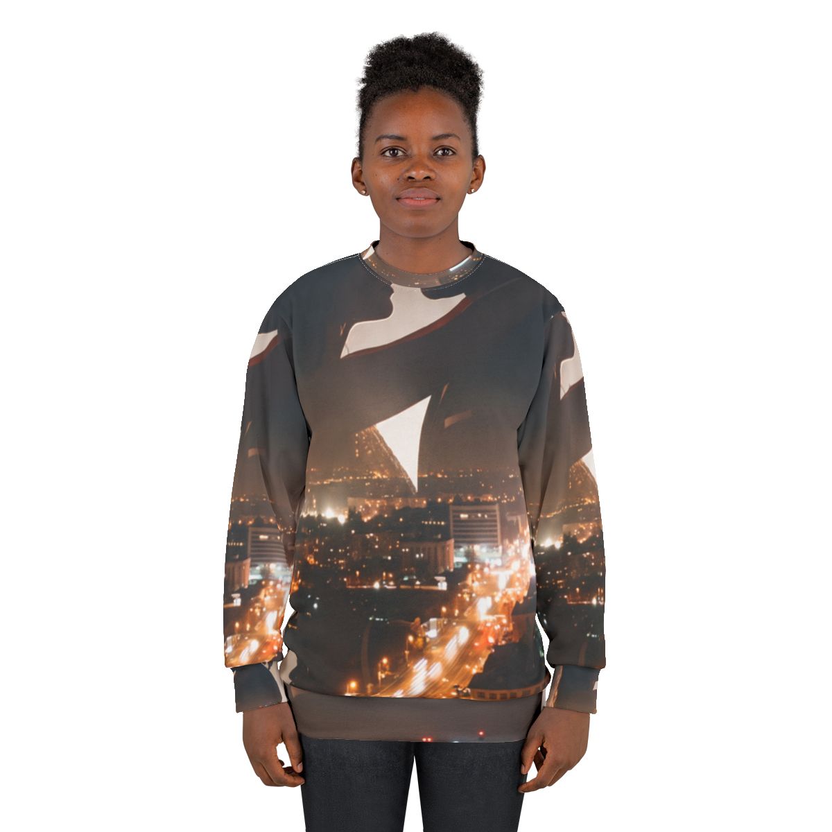 Unisex Sweatshirt - City Twilight Lights | Echovira Gallery