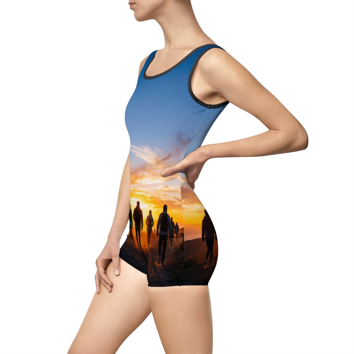 Women's Vintage Swimsuit - Golden Mountain Trail | Echovira...