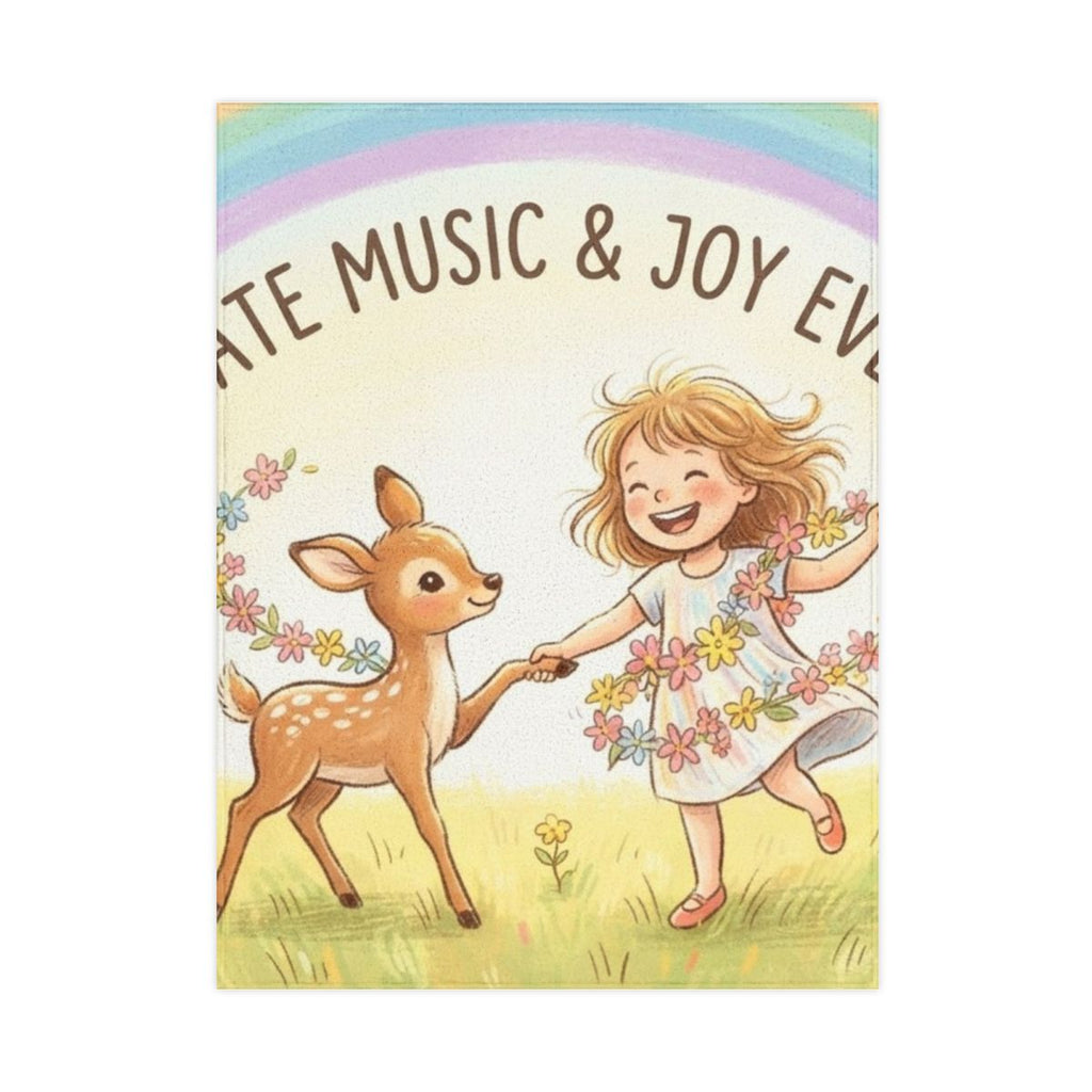 Toddler Blanket - Joyful Meadow Snuggle | Echovira Gallery