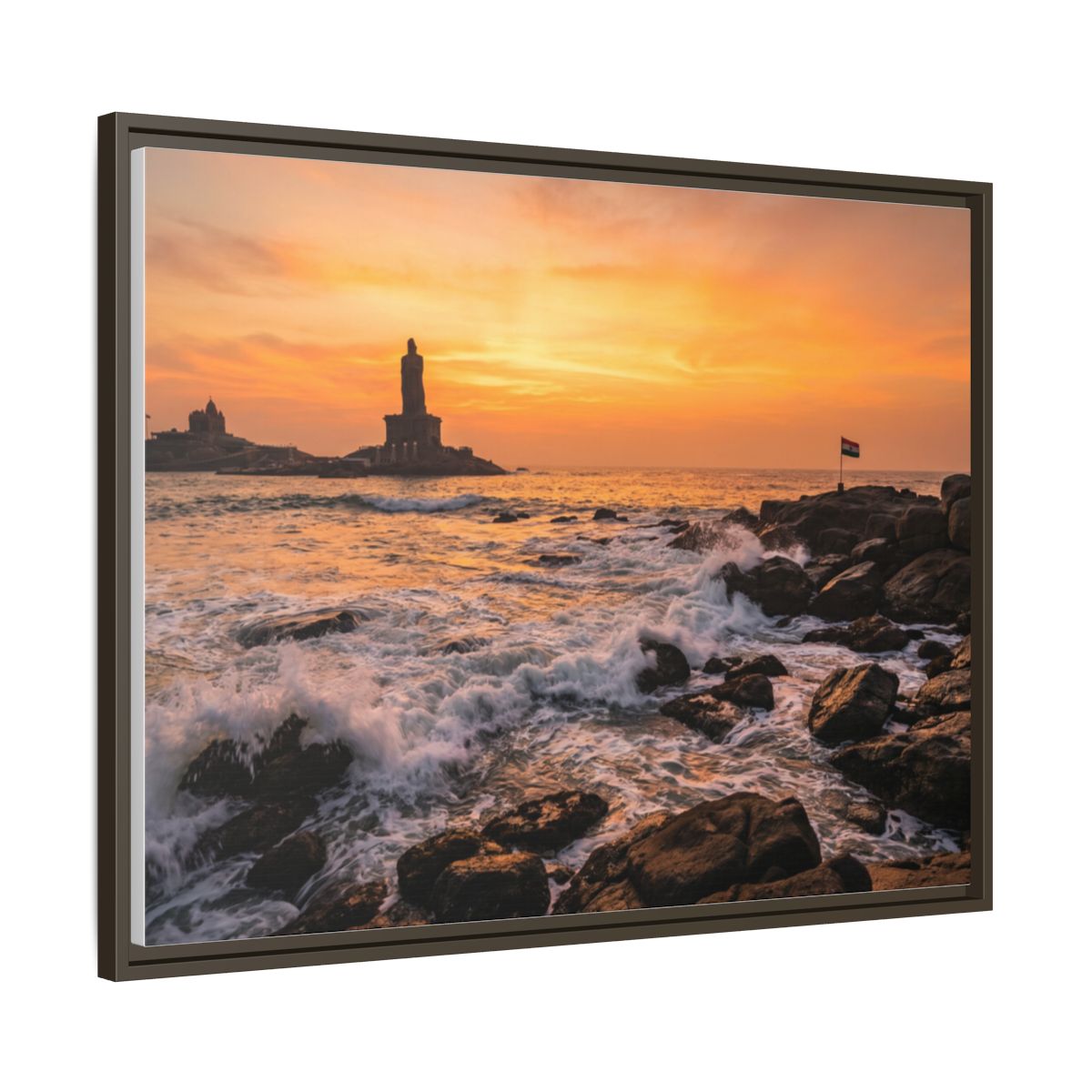 Framed Matte Canvas - Majestic Golden Coast