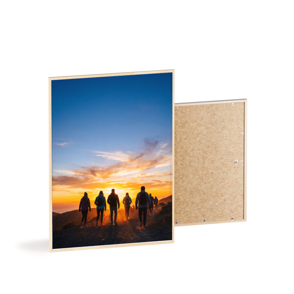 Posters with Wooden Frame - Sunrise Journey