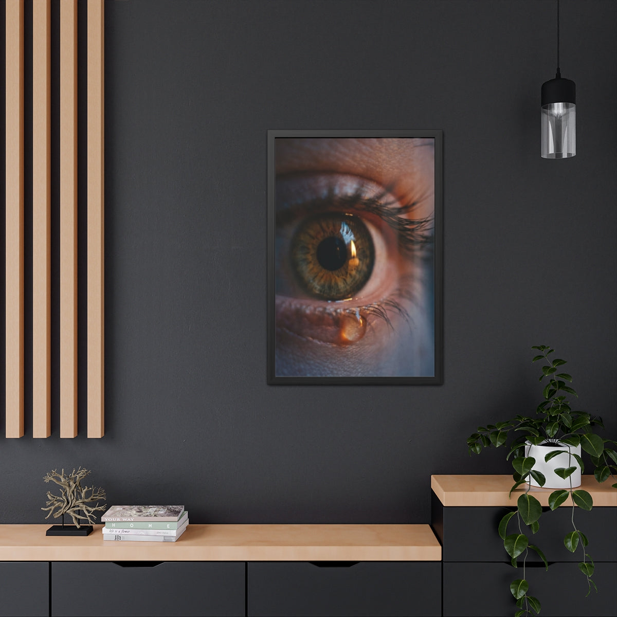 Framed Poster - Ethereal Gaze — Portrait