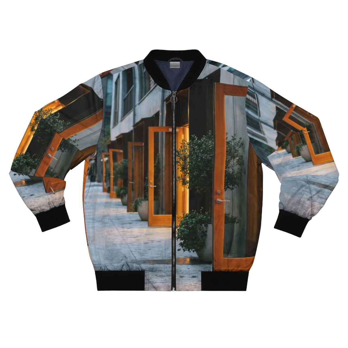 Men's Bomber Jacket - Twilight Promenade | Echovira Gallery