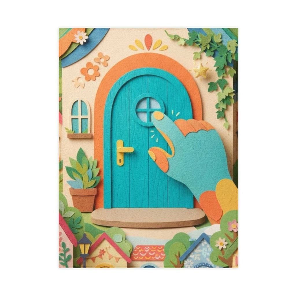Toddler Blanket - Storybook Town | Echovira Gallery