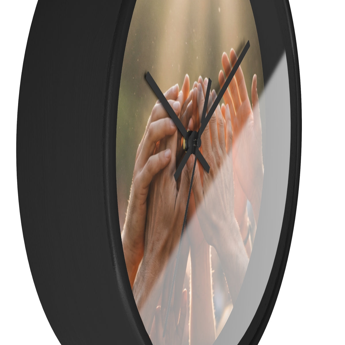 Wall Clock - Golden Rays of Unity Wall Art | Echovira...