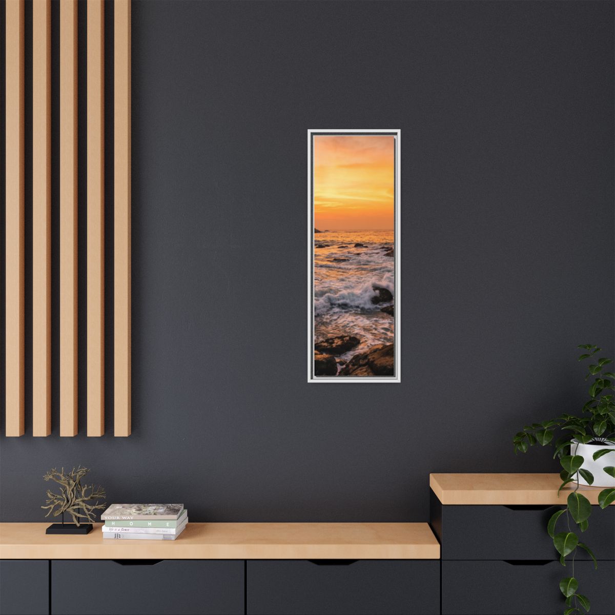 Framed Matte Canvas - Majestic Golden Coast