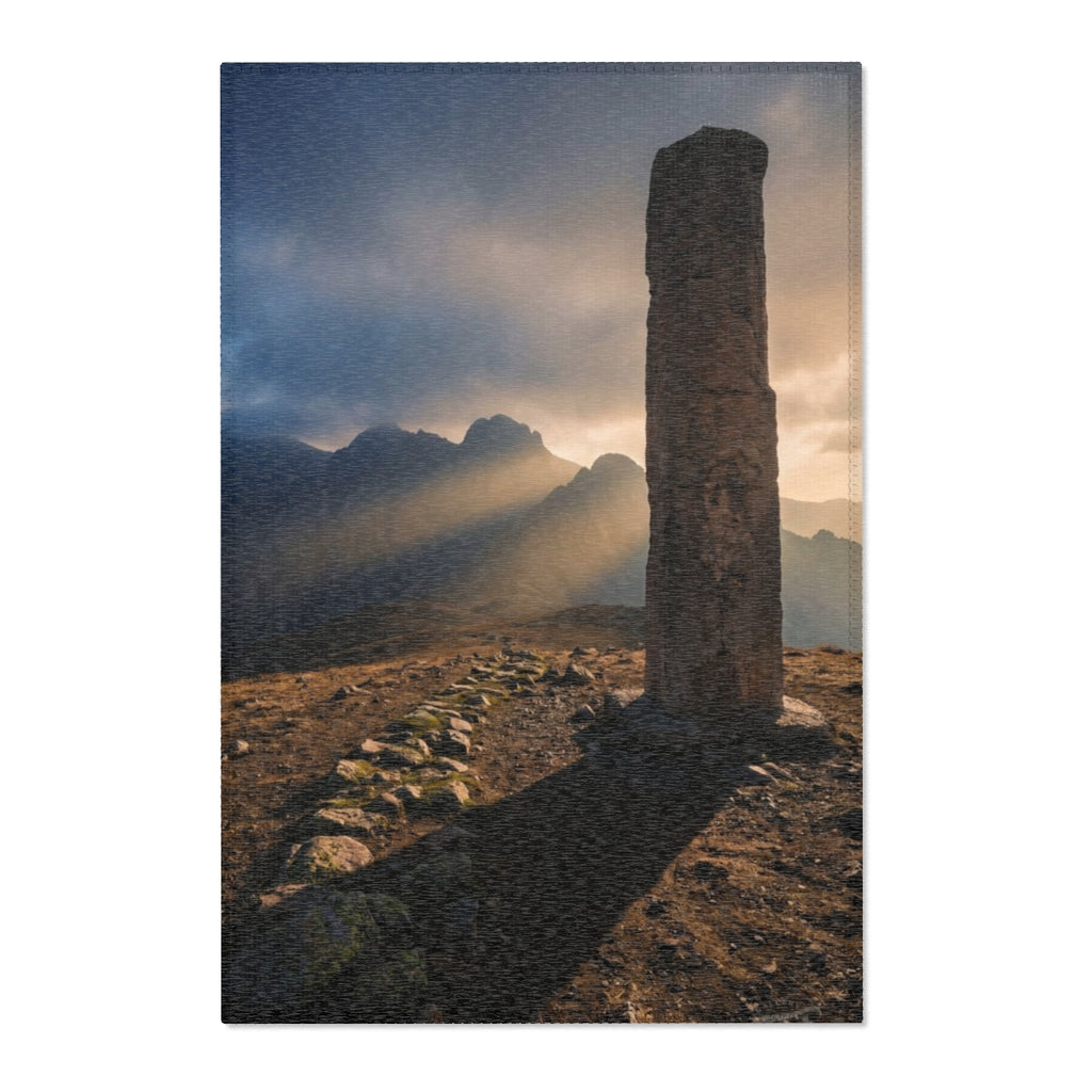 Area Rug - Ancient Mountain Crest | Echovira Gallery