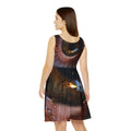 Women's Skater Dress - Amber Iris Reflection Fine Art Print...