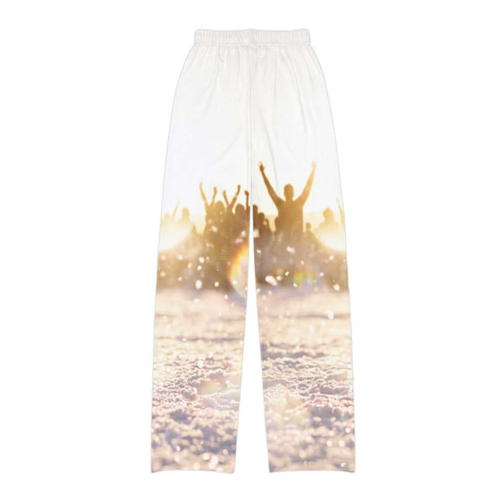 Kids Lounge Pants with Golden Hour Crowd Art