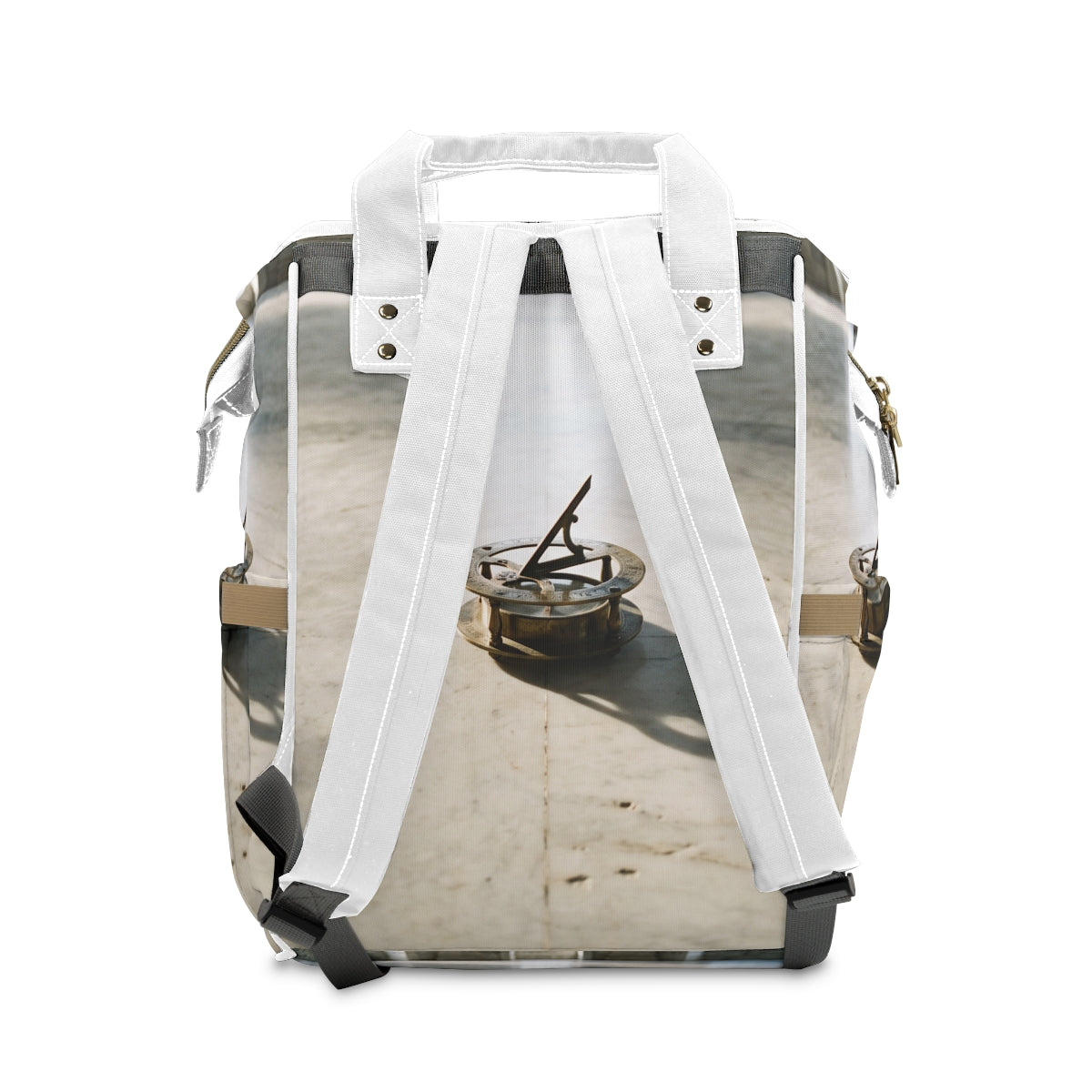 Antique Brass Sundial Diaper Backpack