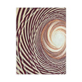 Burgundy Abstract Spiral Toddler Blanket