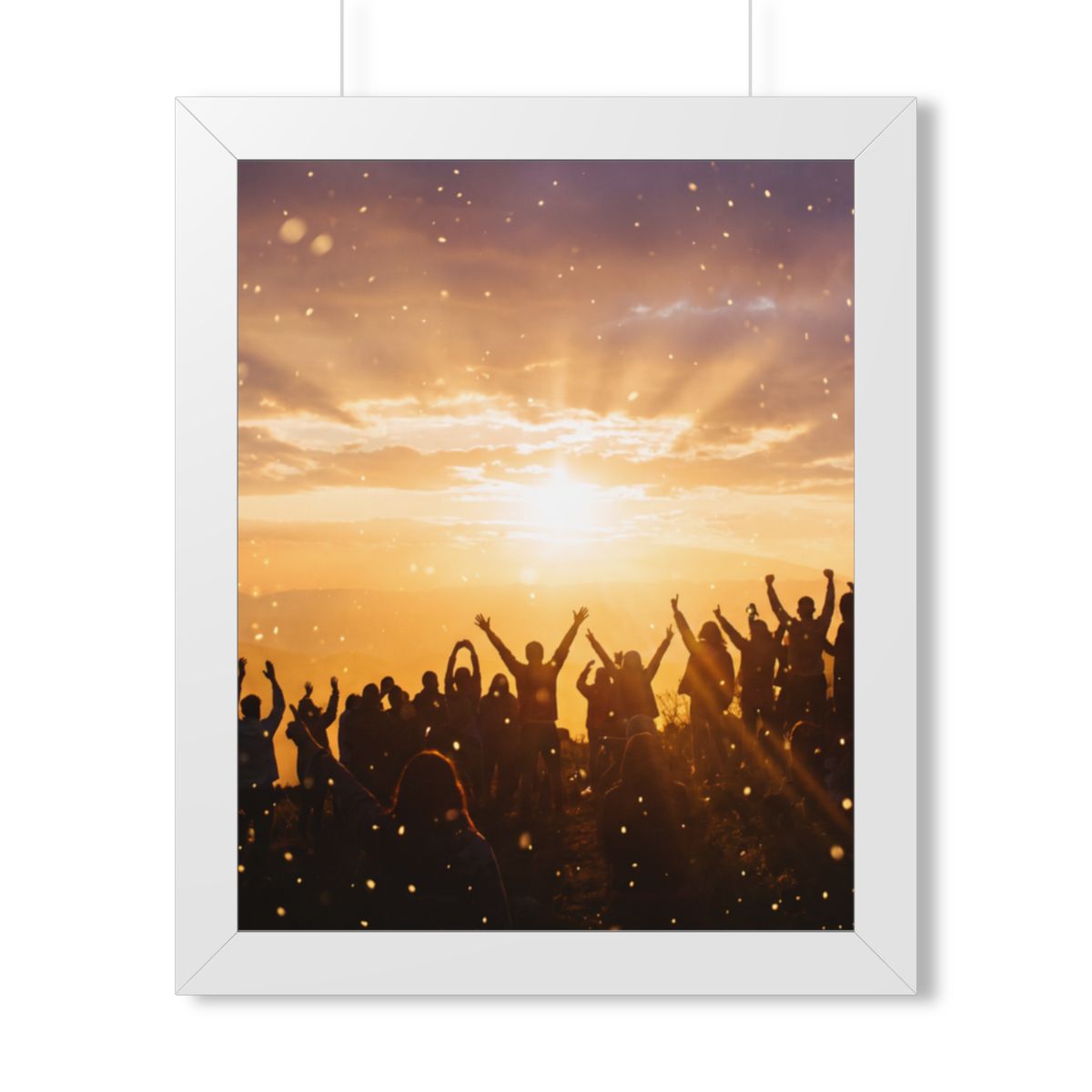 Framed Vertical Poster - Summit Ridge — White (11×14, 12×16...