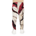 Leggings infantiles carmesí abstracto