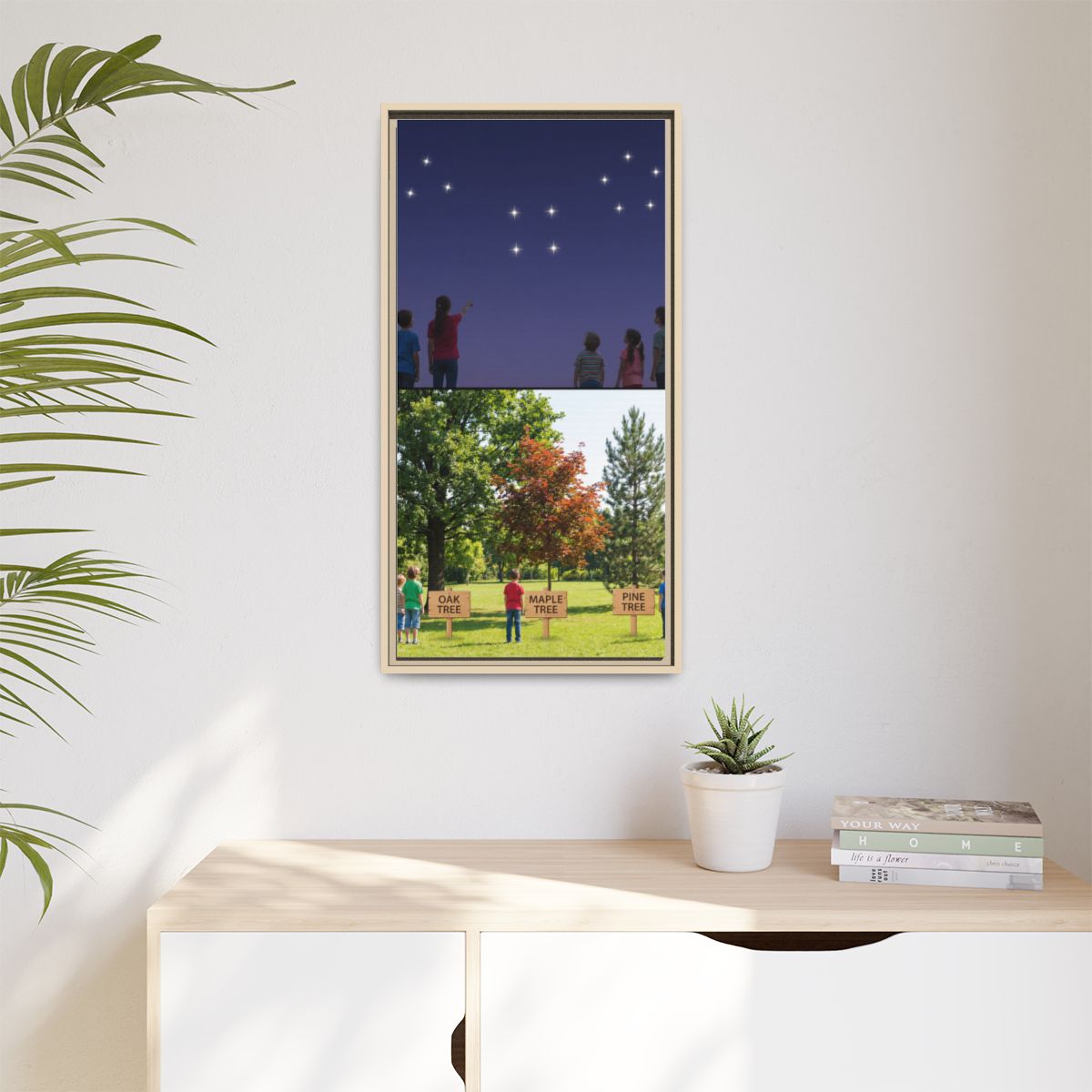 Framed Matte Canvas - Discovery — Natural / 1.25"