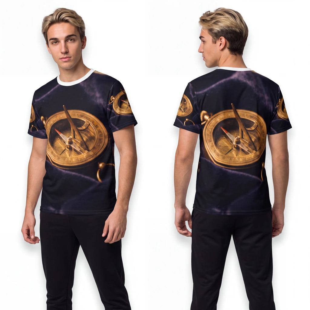 Men's Cut & Sew Tee Vintage Brass Sundial