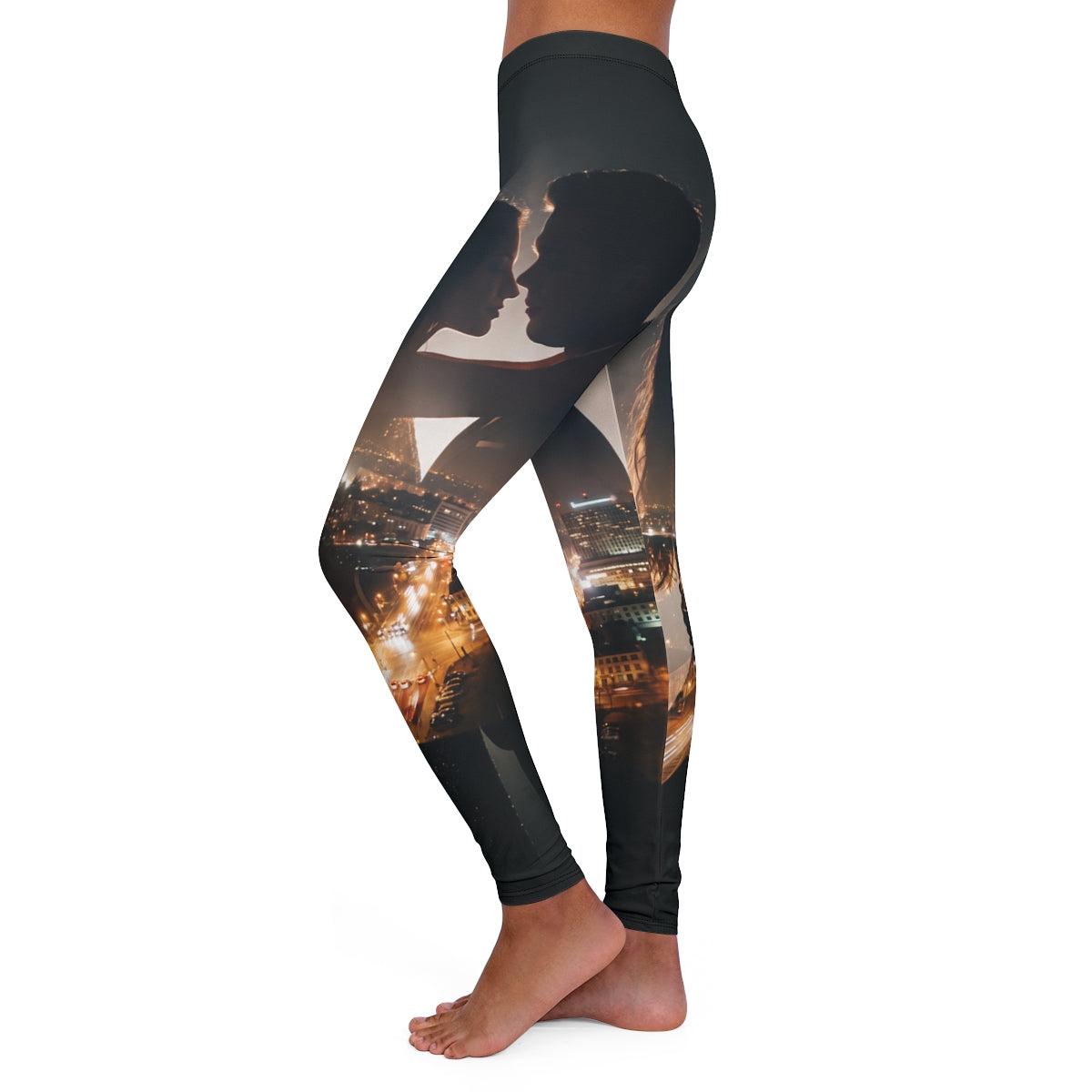 Women's Casual Spandex Leggings - City lights | Echovira...