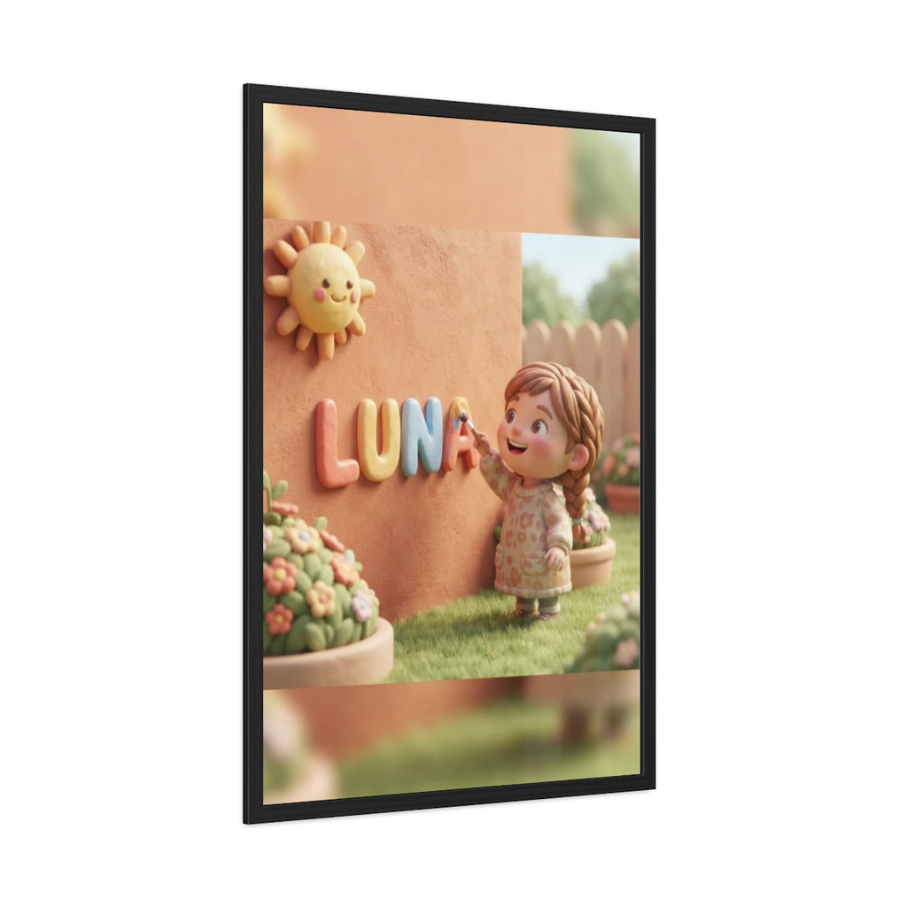 Framed Poster - Luna Sunshine Clay Garden (8×12, 9×11... |...
