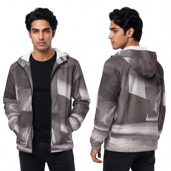 Men's Windbreaker Jacket - Concrete Haven