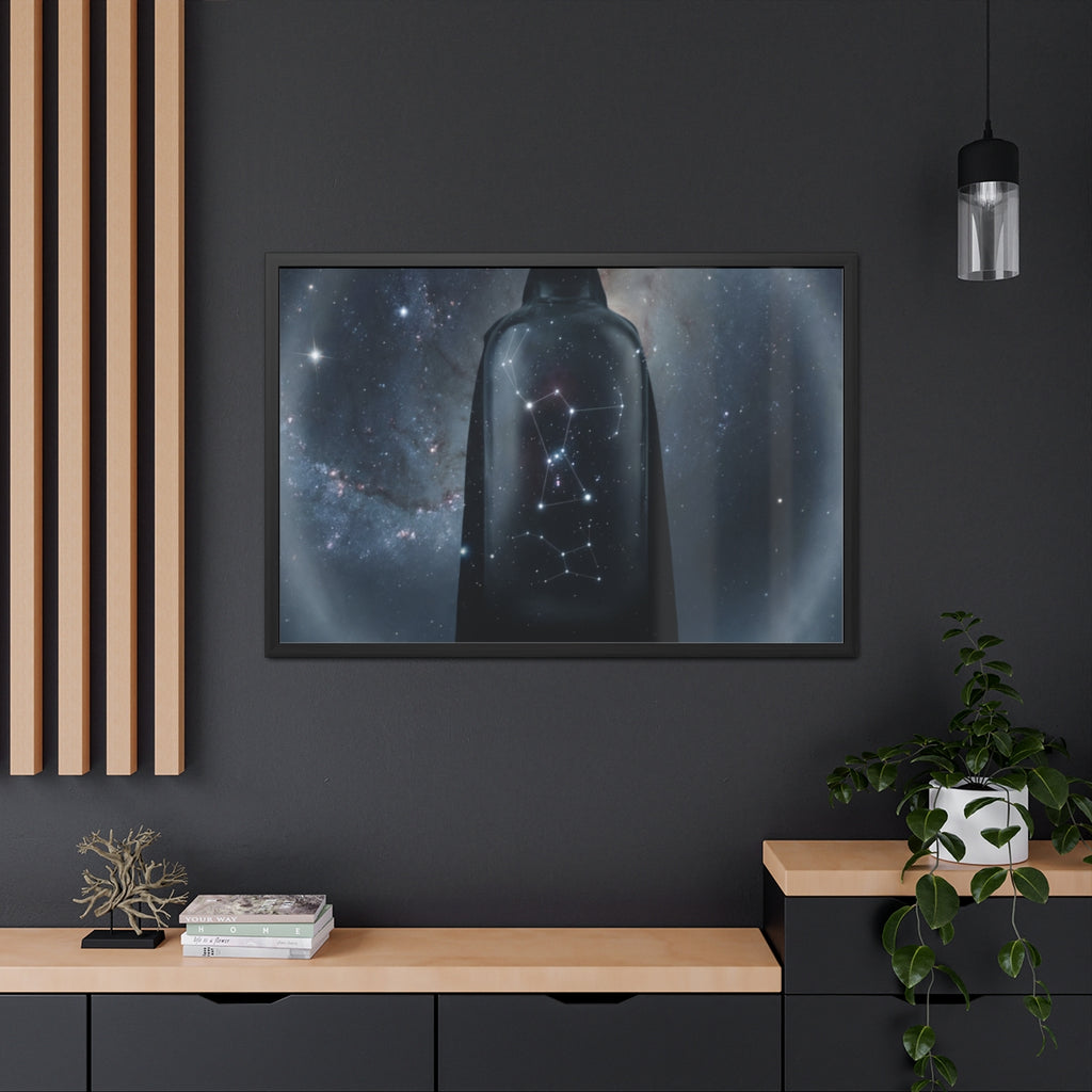 Framed Posters - Cosmic Sentinel Orion Constellation Art —...