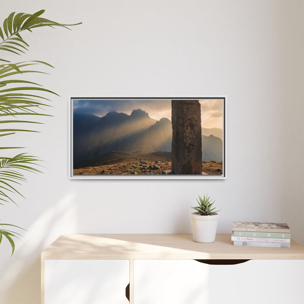 Framed Matte Canvas - Sun Peak