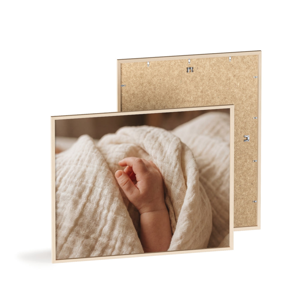 Posters with Wooden Frame - Soft Neutral Art