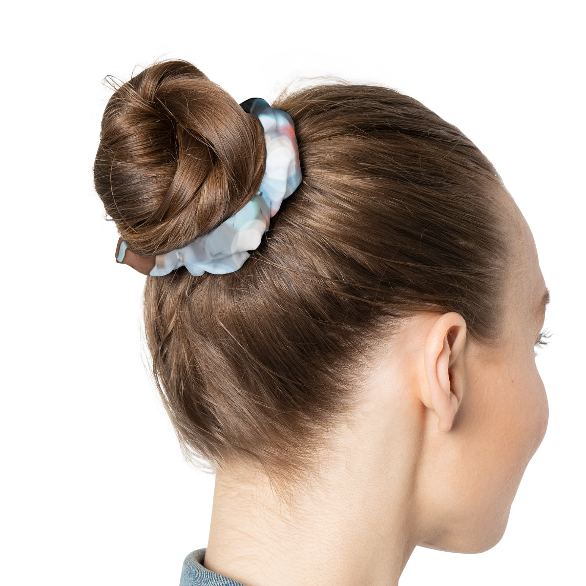 Rainy City Window Scrunchie Hair Tie