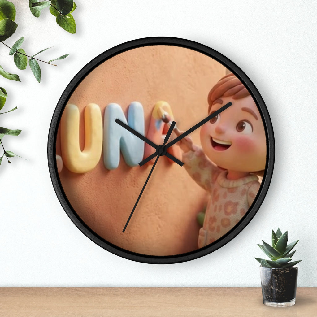 Wall Clock - Luna Sunshine Clay Nursery | Echovira Gallery