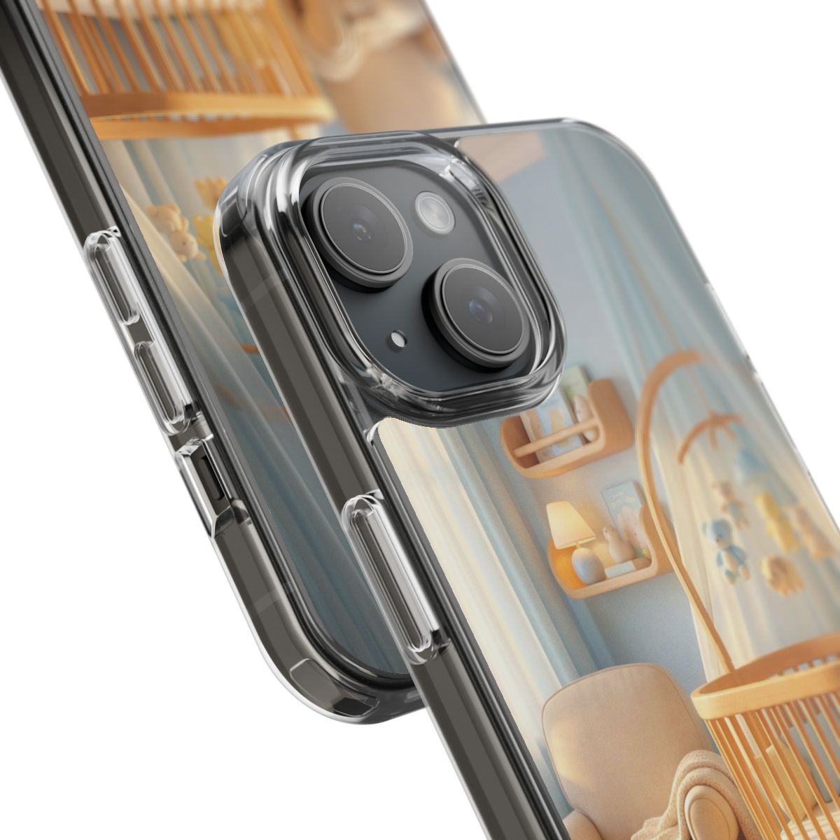 Clear Impact-Resistant Cases - Soft Blue Clear Phone Case...