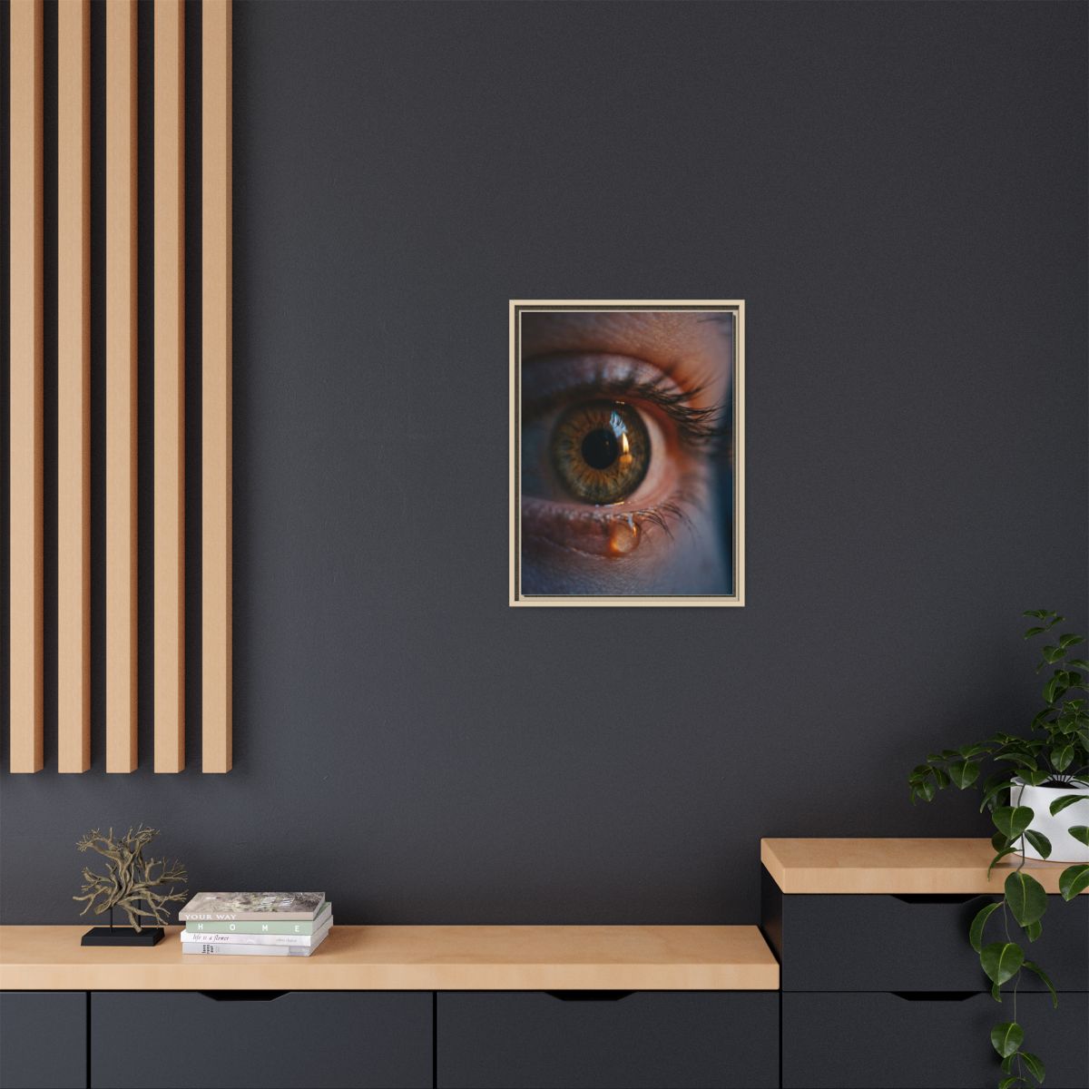 Matte Canvas, Framed - Luminous Tear