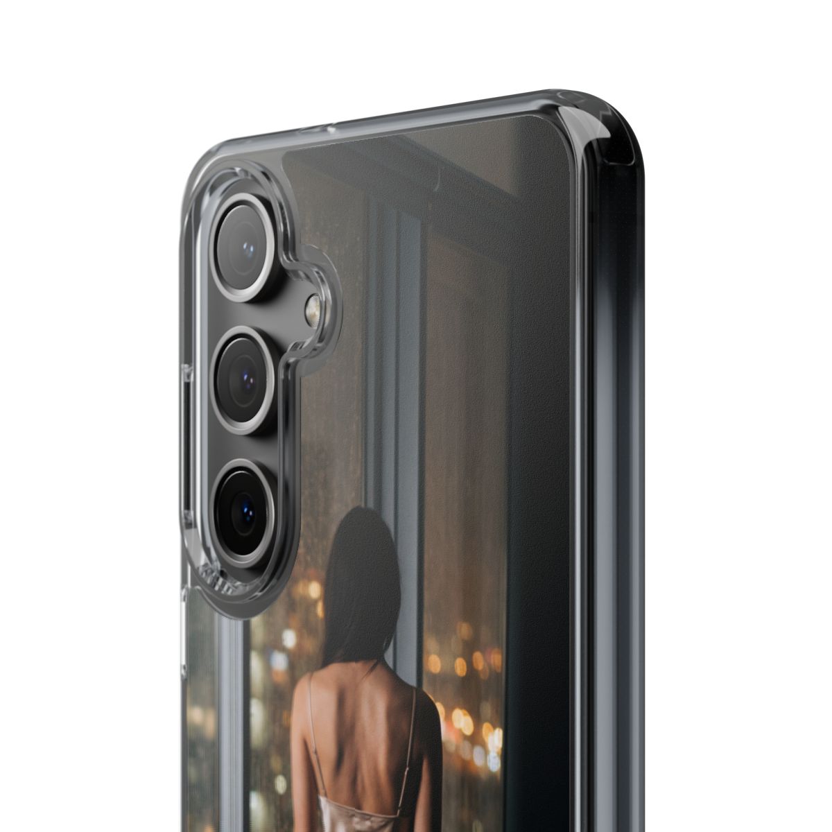 Clear Impact-Resistant Cases - Clear Phone Case - Rainy Mood...